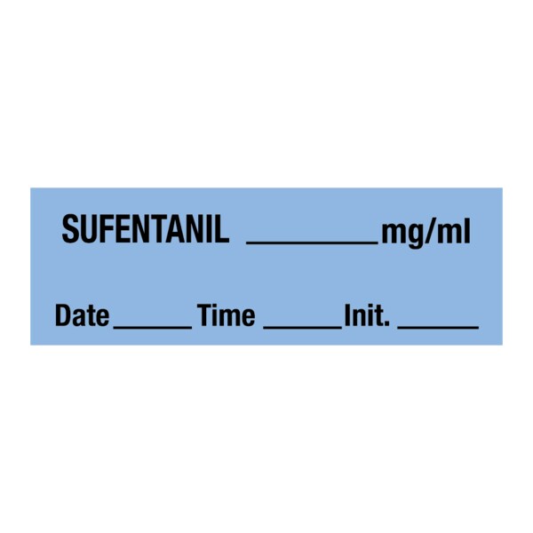 Sufentanil_mg/ml DTI 1/2 x 500 Blue w/Black